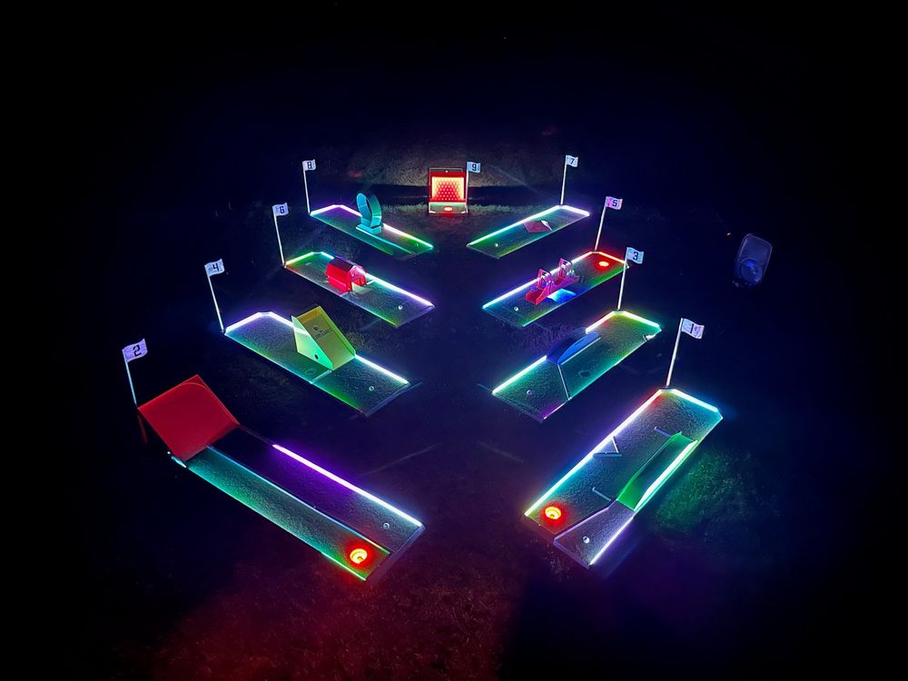9-Hole Course 2nd Generation LED & Premium Obstacles