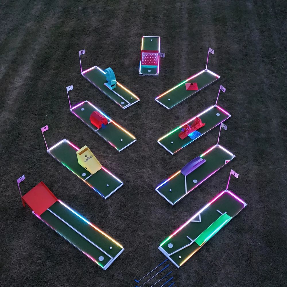 An Alumi Games LED obstacle